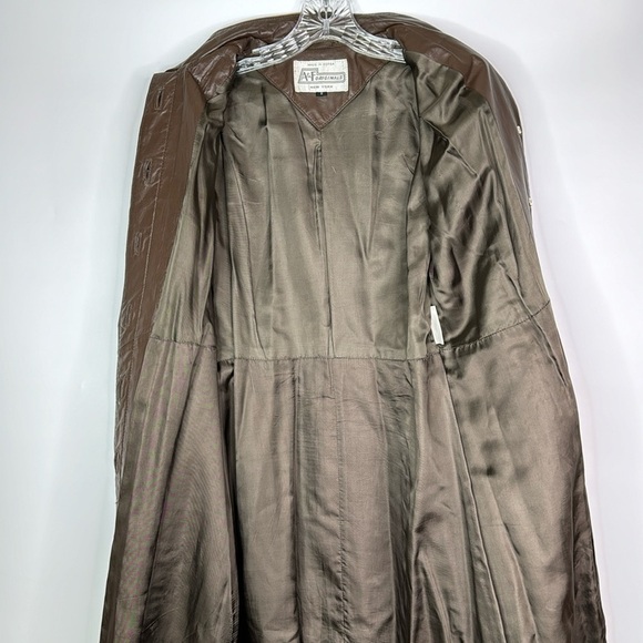Vintage A&F Originals Brown Trench Jacket Size 8 - Picture 2 of 14